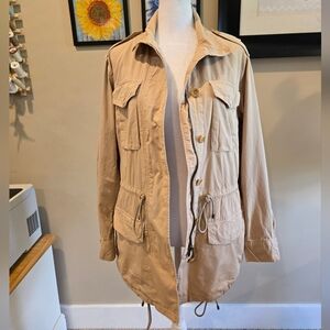 NWT Lauren Ralph Lauren Beige Featherweight Field Jacket Khaki